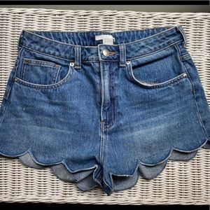 High Waisted H&M Denim Shorts